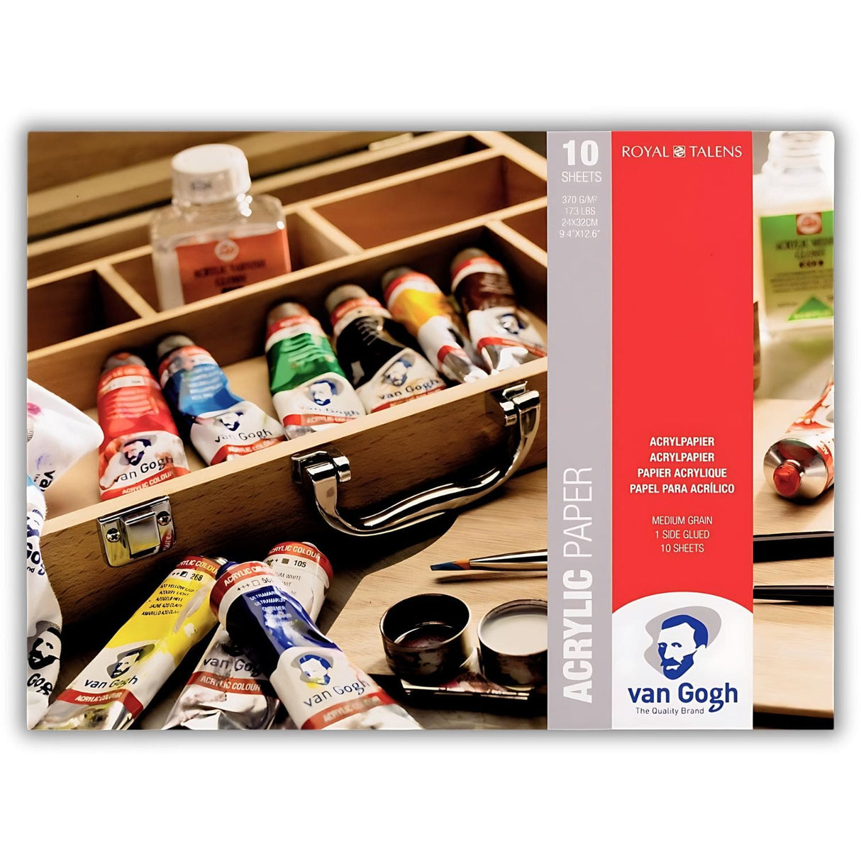 Van Gogh Acrylic Paper - Block para Acrílico 10 Hojas, 370 g/m2