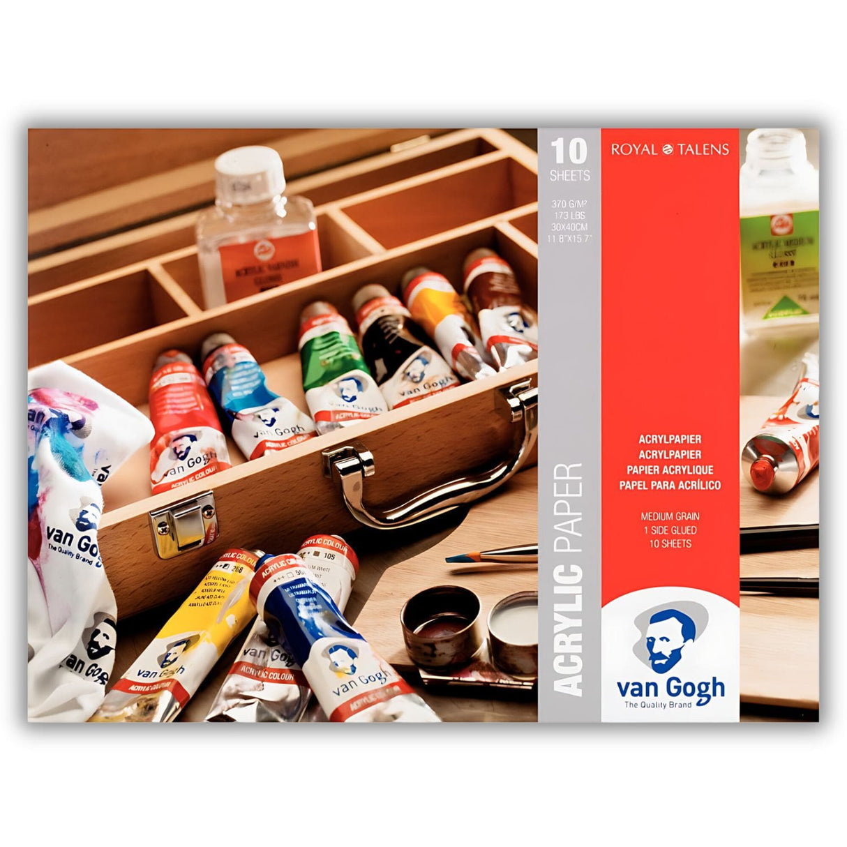 Van Gogh Acrylic Paper - Block para Acrílico 10 Hojas, 370 g/m2