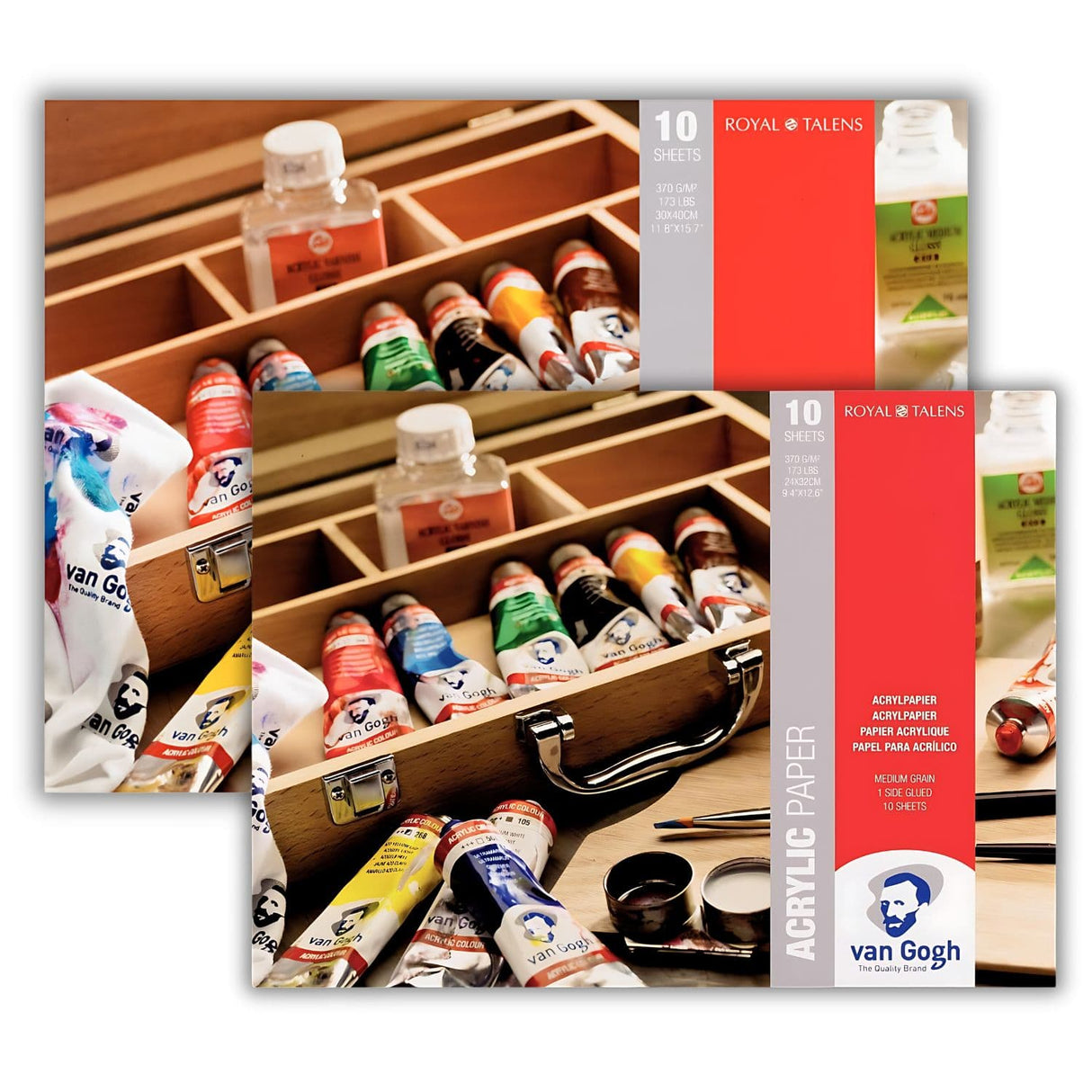 Van Gogh Acrylic Paper - Block para Acrílico 10 Hojas, 370 g/m2