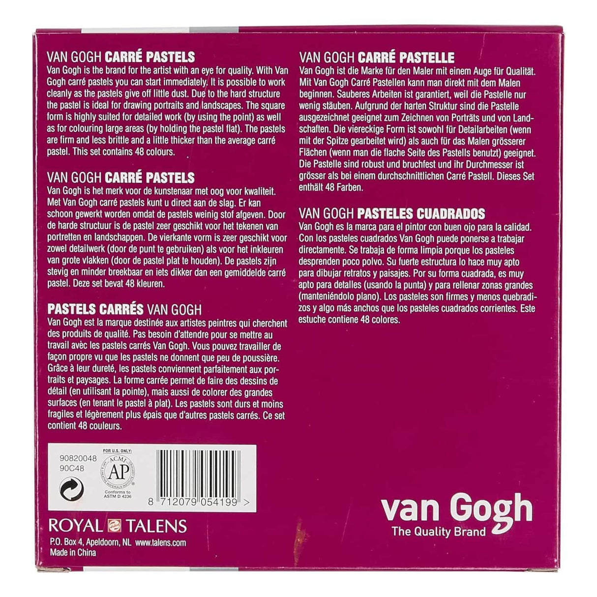 Van Gogh Carré Pastels - Set 48 Pasteles Secos