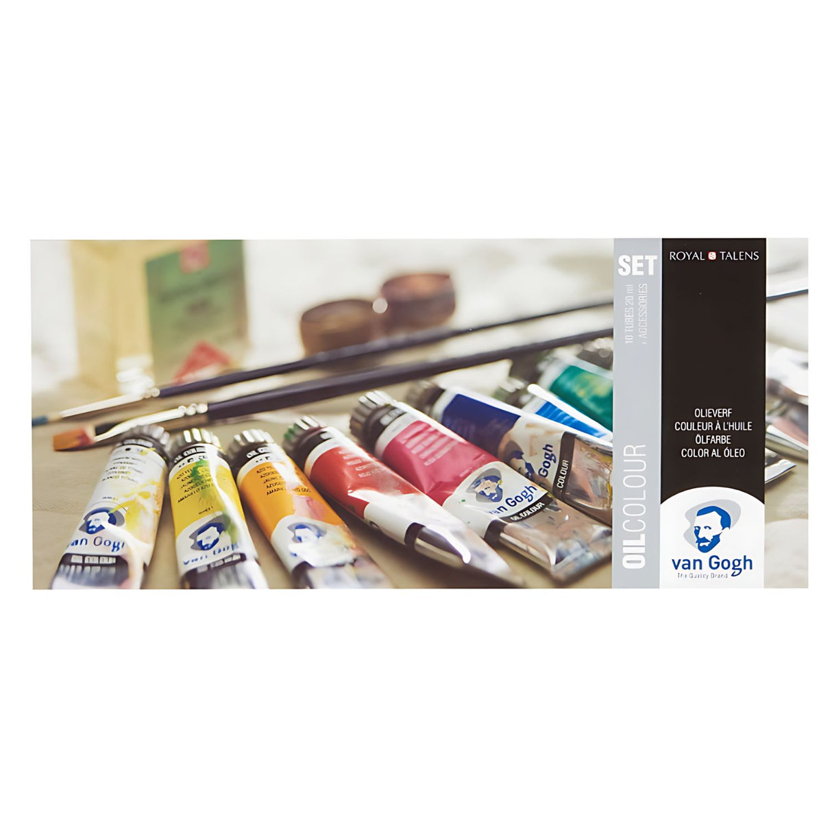 Van Gogh Oil Colour - Kit Óleos 10 Tubos de 20 ml y Accesorios