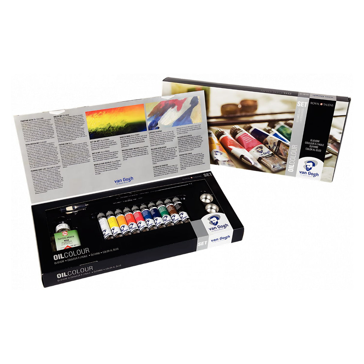 Van Gogh Oil Colour - Kit Óleos 10 Tubos de 20 ml y Accesorios