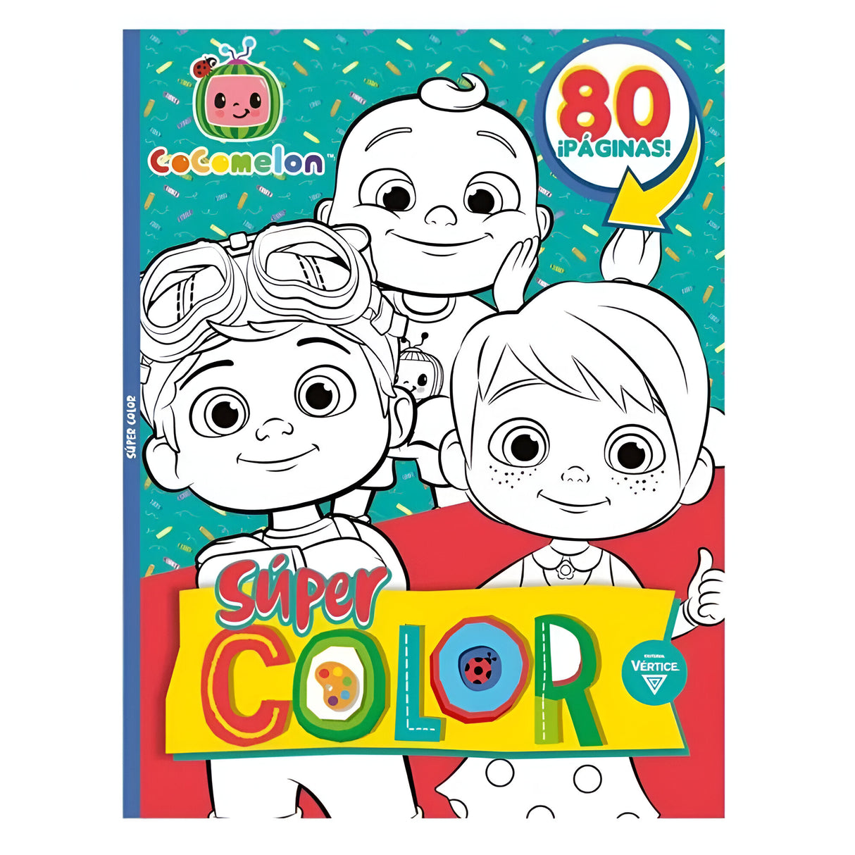 Vertice - Libro para Colorear Super Color 80 pag Cocomelon