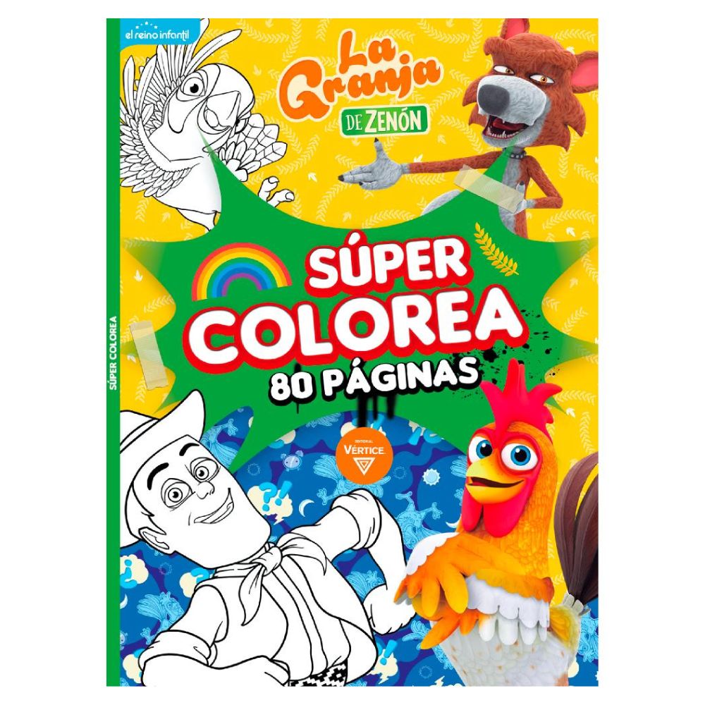 Vertice - Libro para Colorear Super Colorea 80 pag El Reino Infantil