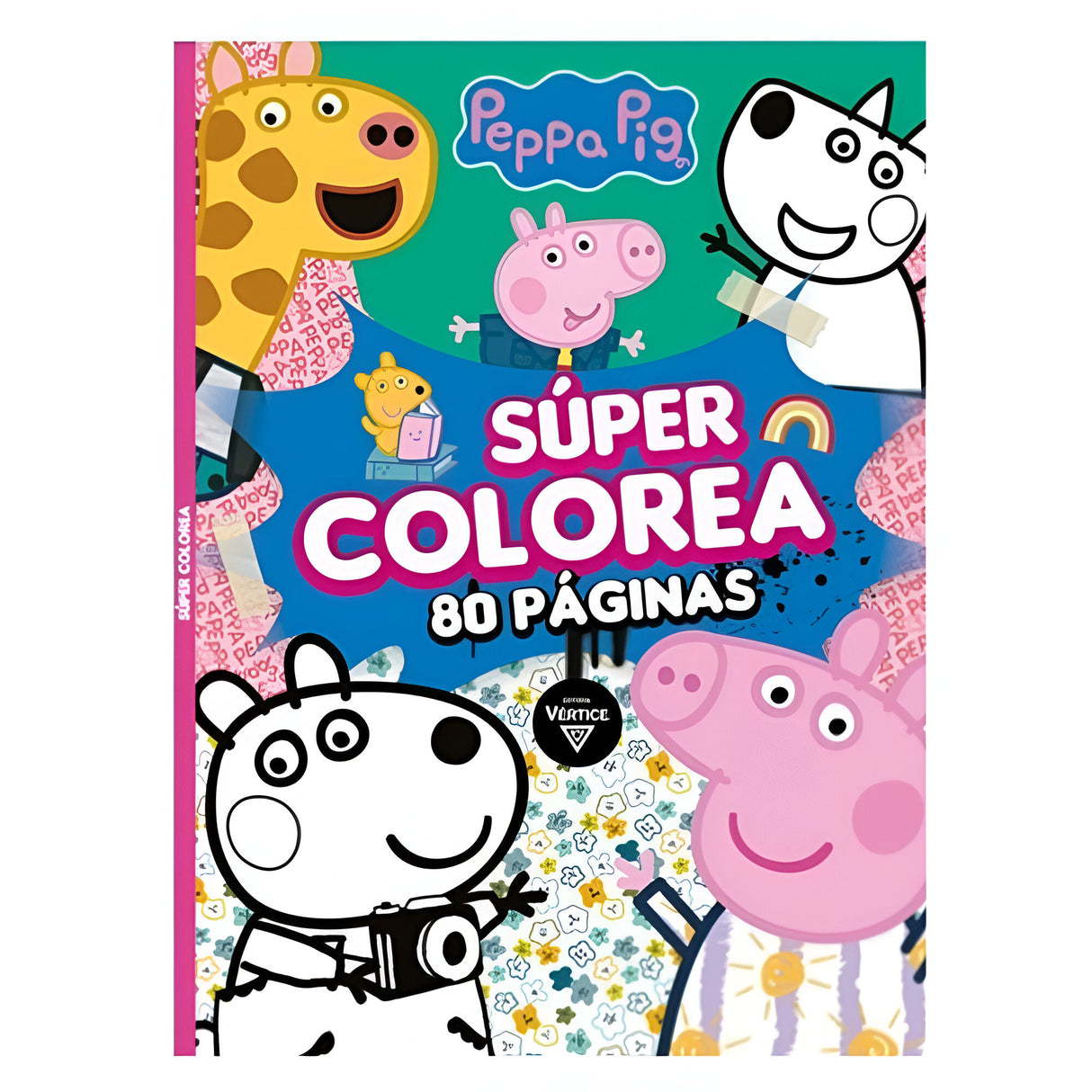 Vertice - Libro para Colorear Super Colorea 80 pag Peppa Pig
