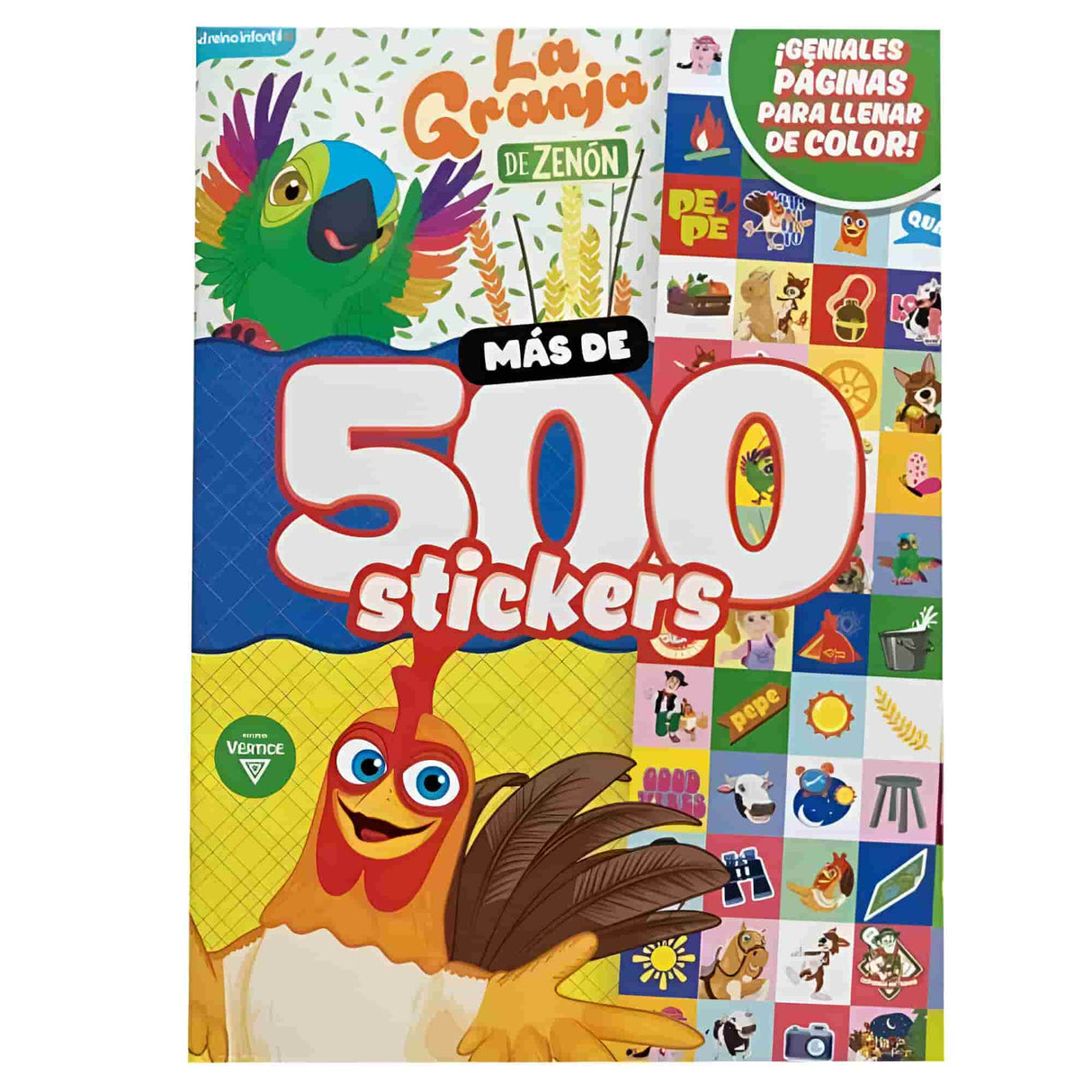 Vertice - Pack 500 Stickers y más La Granja de Zenón