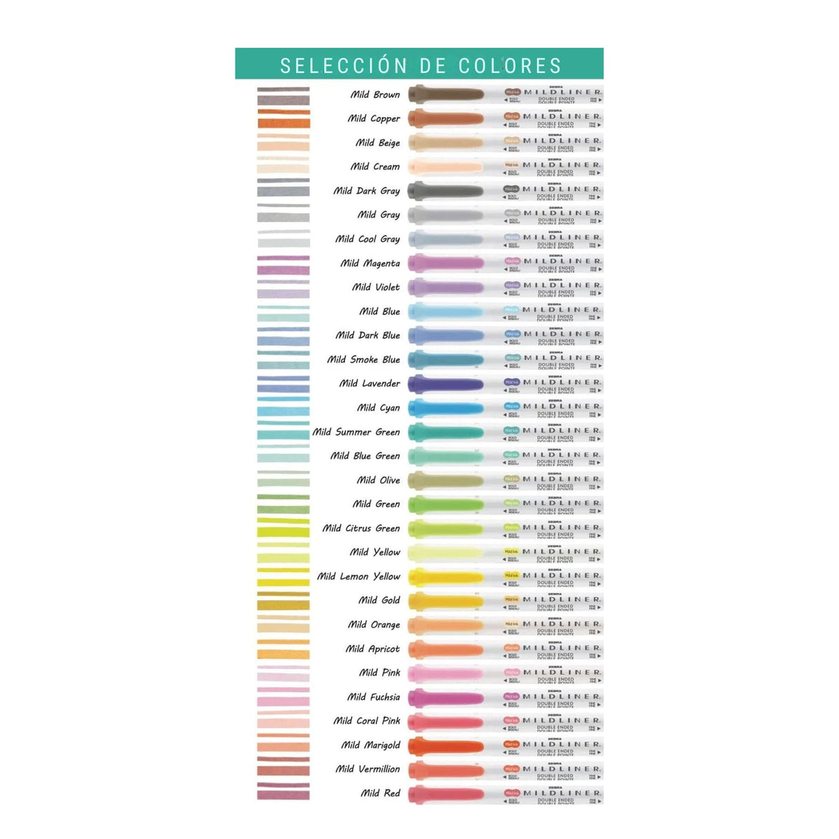 Zebra Mildliner - Destacadores Doble Punta