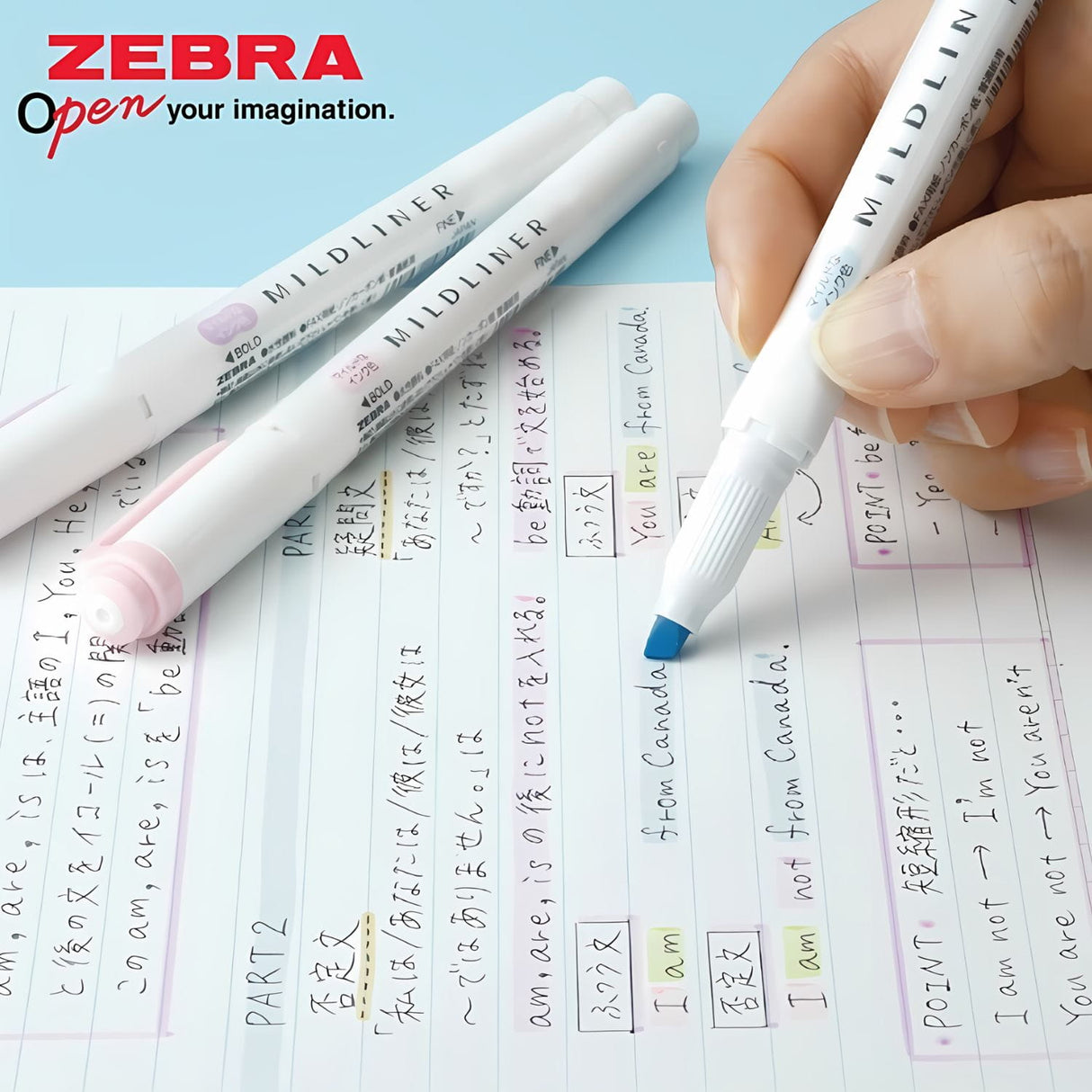Zebra Mildliner - Set 5 Destacadores Soft Gentle Colors