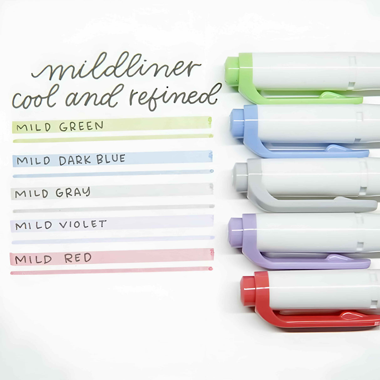 Zebra Mildliner - Set 5 Destacadores Shibu Mild Colors