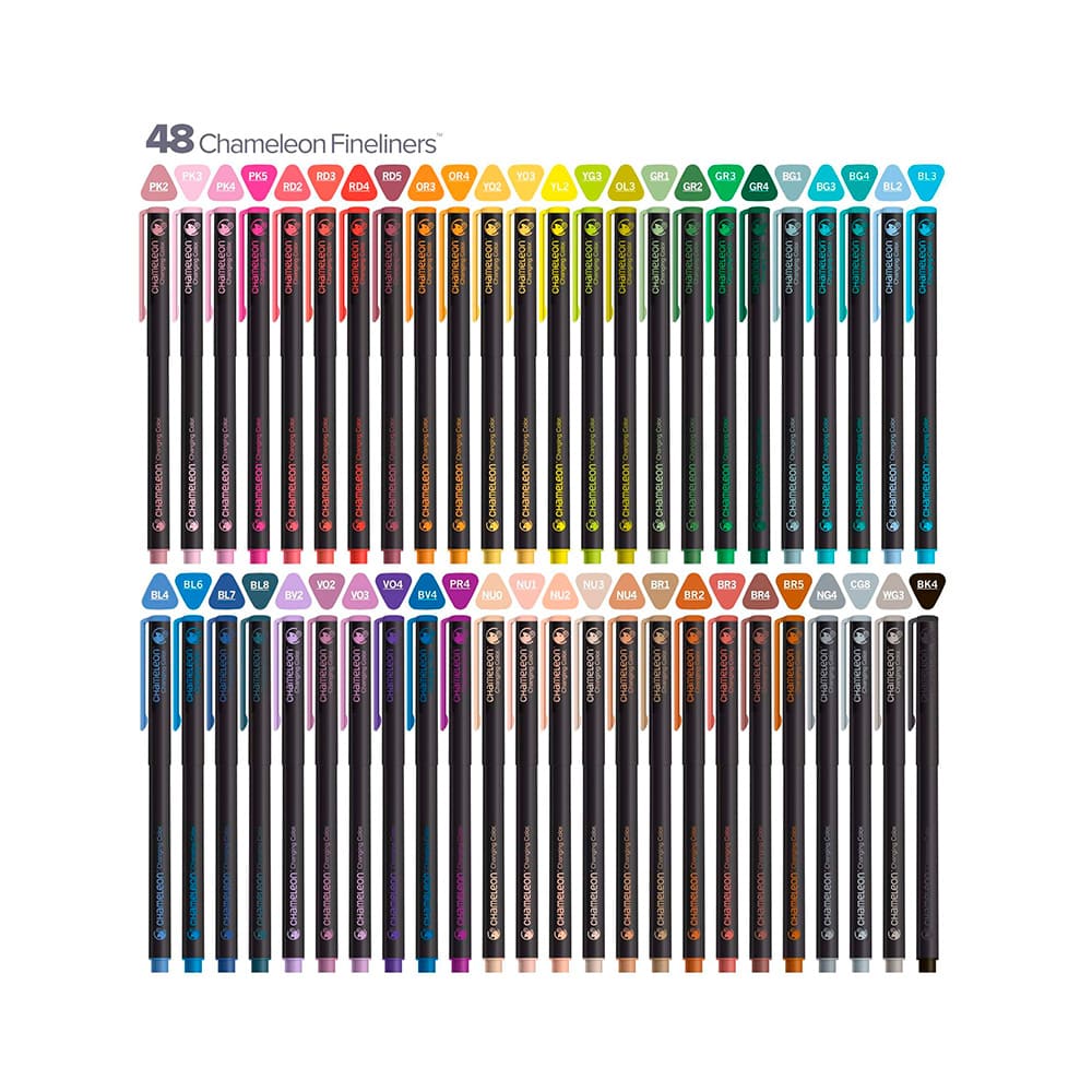 Chameleon-Fineliners-Set-48-Tiralineas-Colores-Brillantes-3