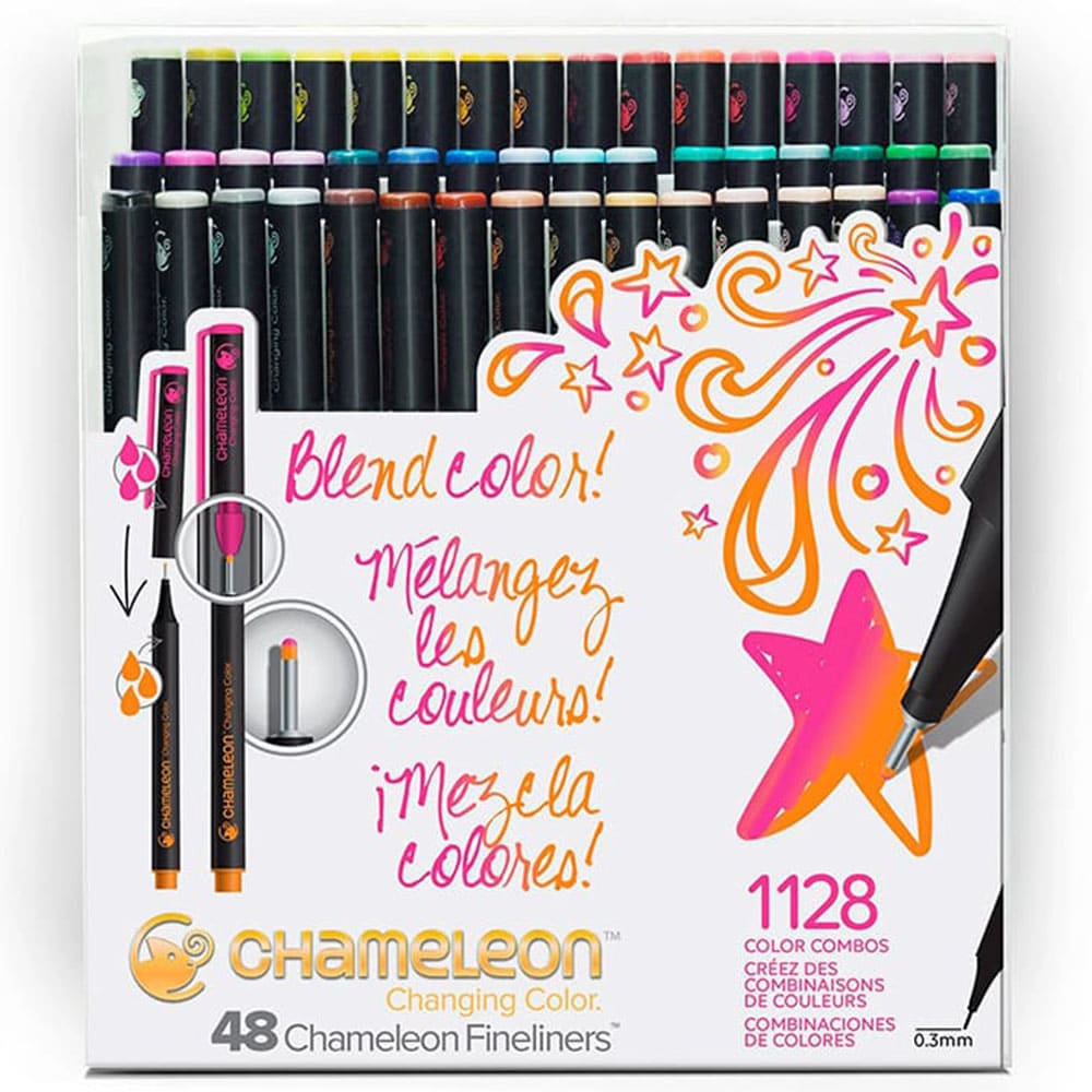 Chameleon-Fineliners-Set-48-Tiralineas-Colores-Brillantes