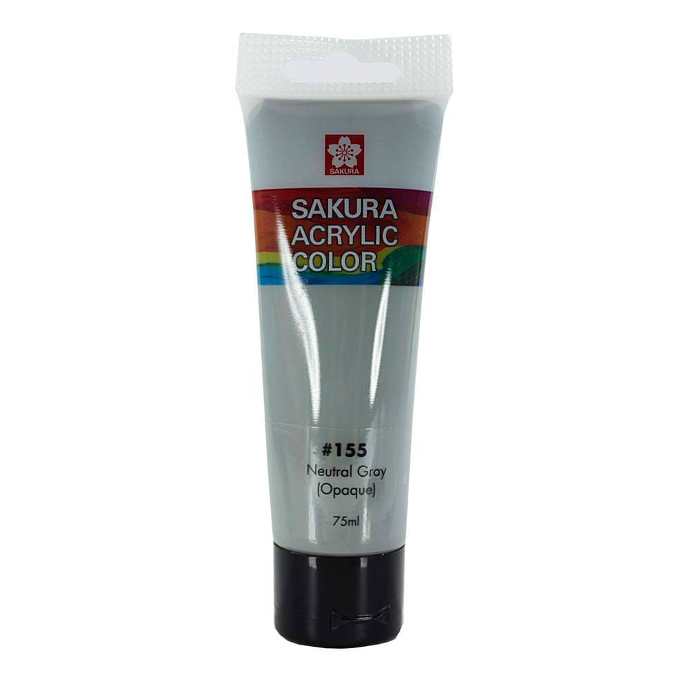 Sakura-Acrylic-Pintura-Acrilica-Tubos-75-ml-Gris-Neutral