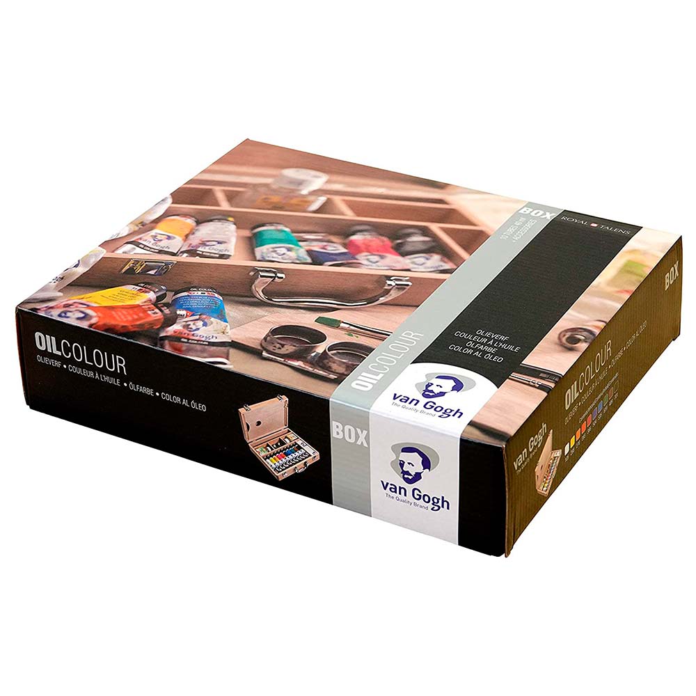 Van-Gogh-Oil-Colour-Kit-Oleo-10-Tubos-40-ml-Caja-Madera-Accesorios-3