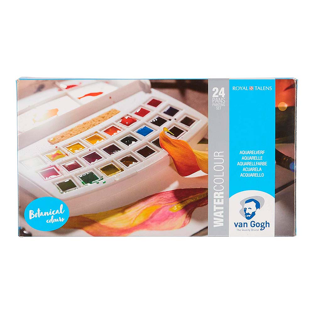 Van-Gogh-Watercolors-Set-Acuarelas-Media-Pastilla-24-Colores-Botanicos
