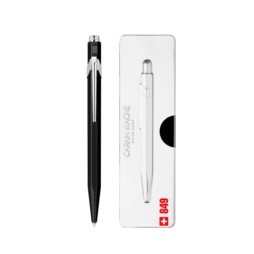 caran-d-ache-849-boligrafos-colores-negro-opaco