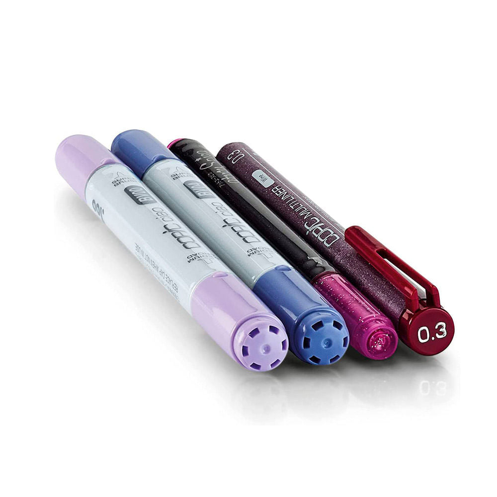 copic-doodle-kit-marcadores-morados-ciao-markers-tiralineas-multiliner-y-atyou-spica-2