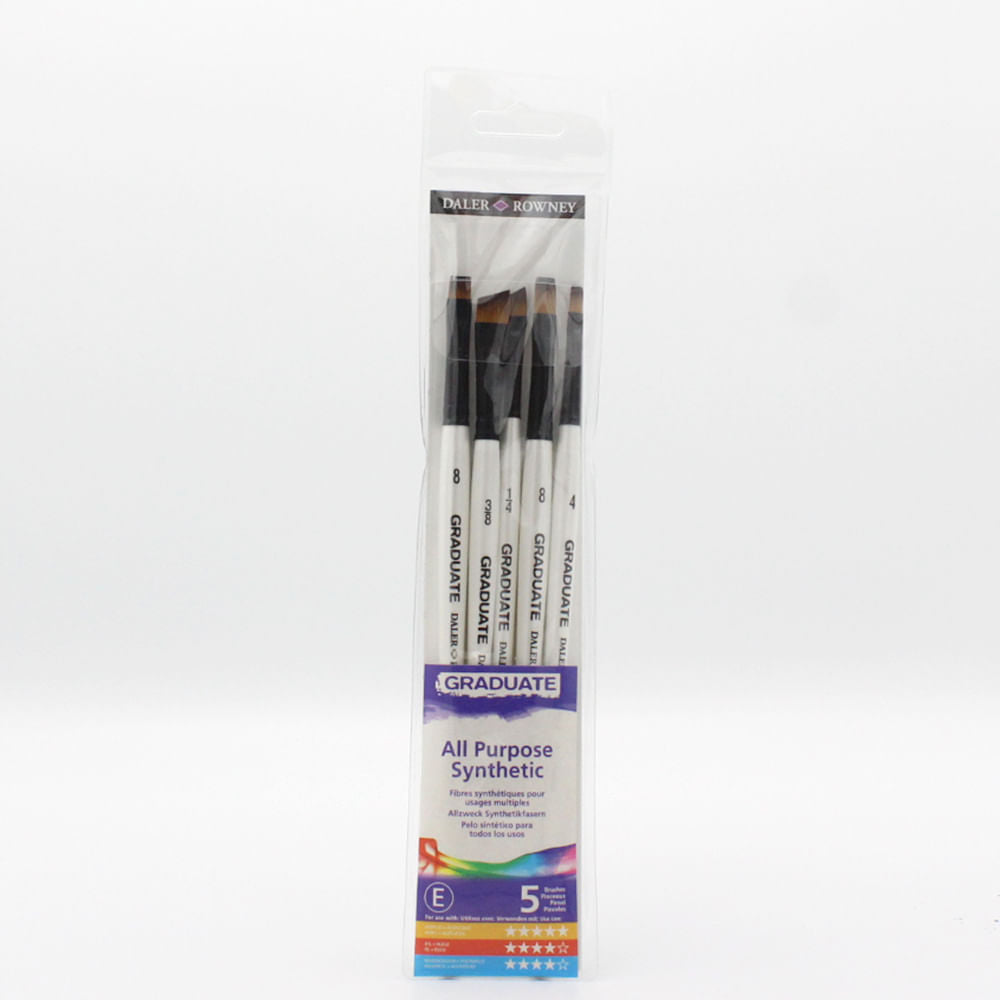daler-rowney-graduate-set-5-pinceles-flats-shaders