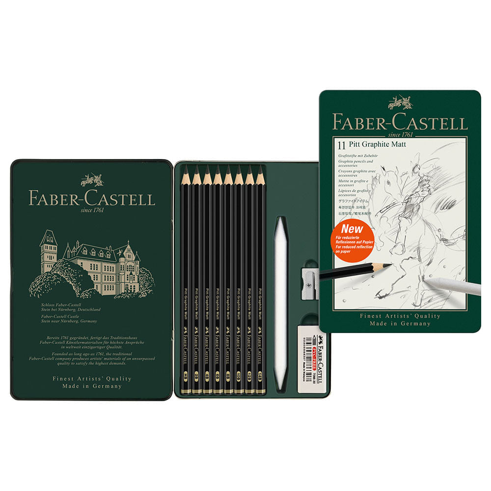 faber-castell-pitt-kit-11-lapices-grafito-mate-graphite-matt