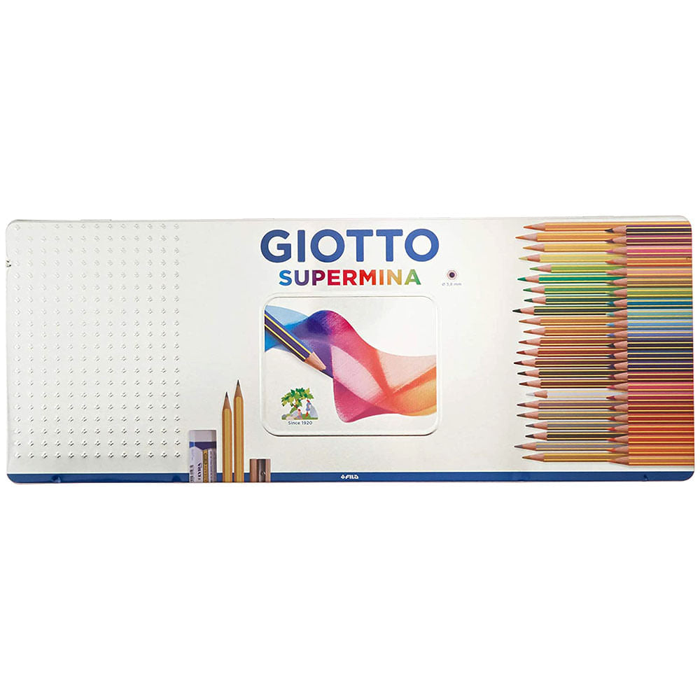 Giotto Supermina Pastellkreiden Grün – 12 Stück, Weiche Farbstifte Für Kreative