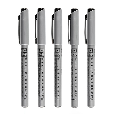 kuretake-millennium-set-5-tiralineas-2