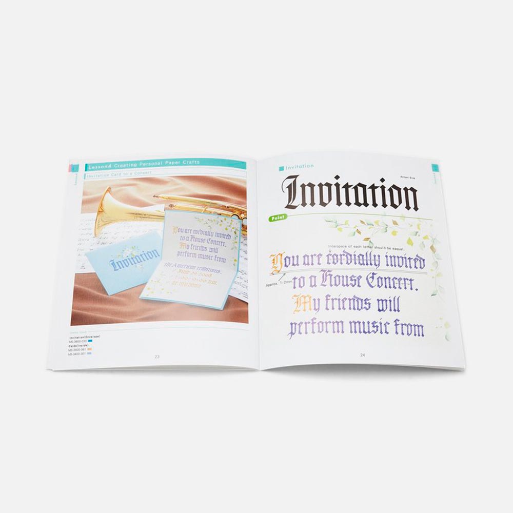 kuretake-revista-de-caligrafia-a-to-zig-calligraphy-gothic-3