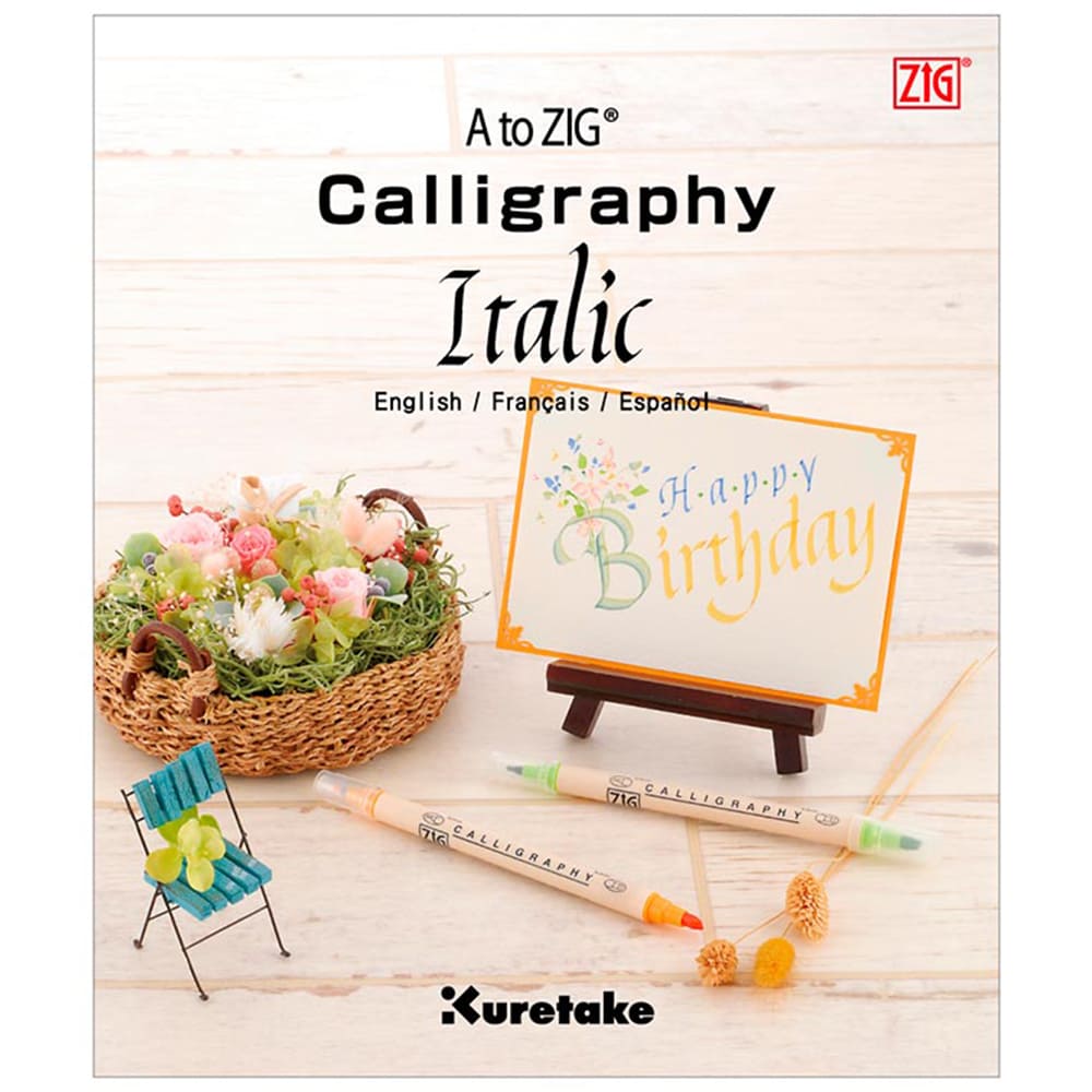kuretake-revista-de-caligrafia-a-to-zig-calligraphy-italic