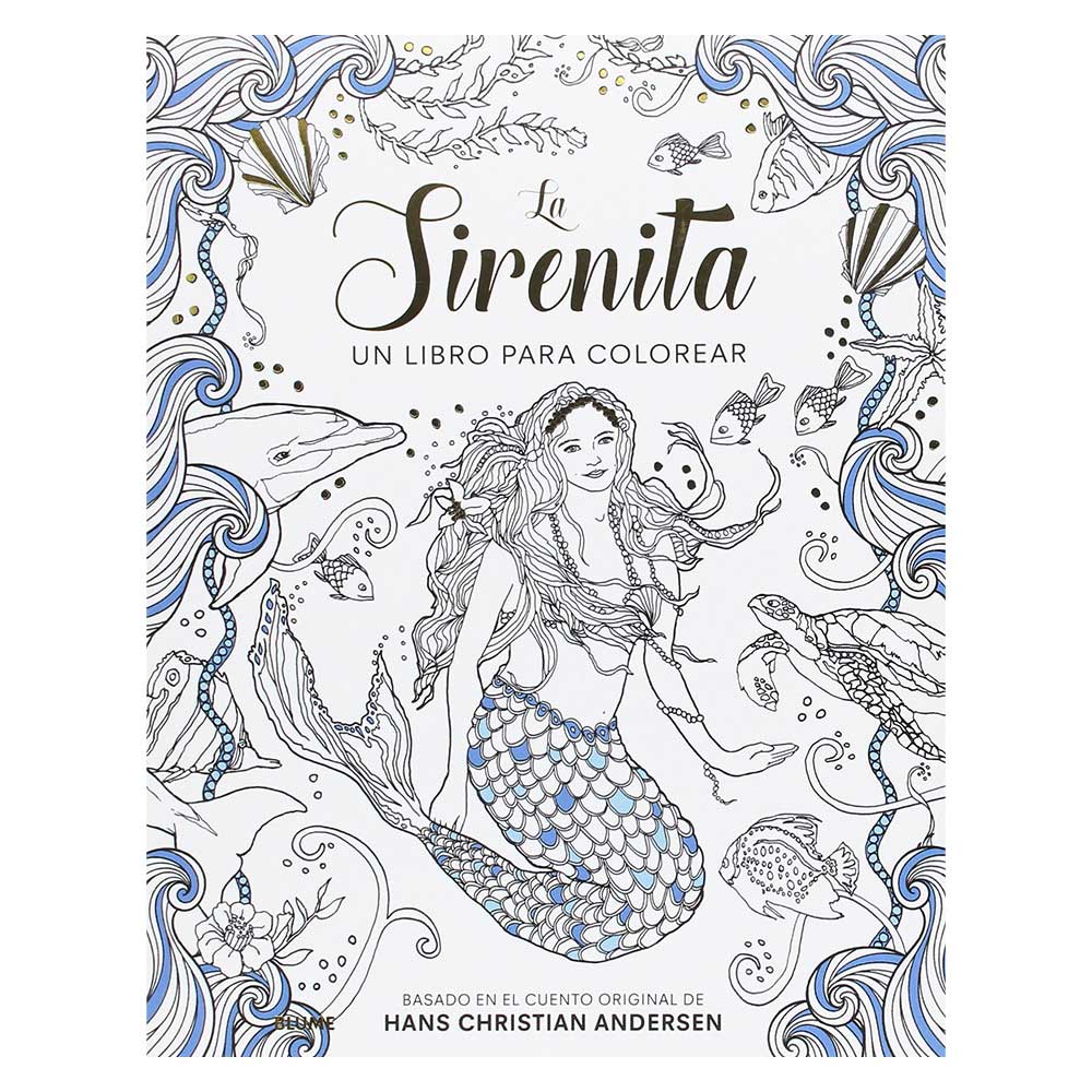 la-sirenita-un-libro-para-colorear-hans-christian-andersen