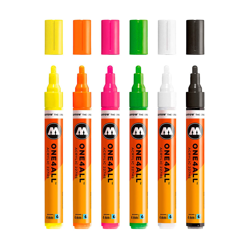 molotow-one4all-set-6-marcadores-227hs-4-mm-neon-2