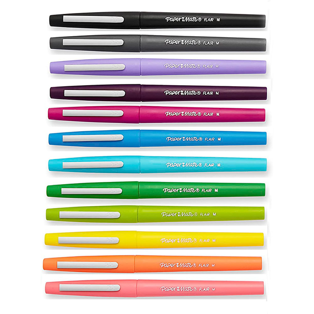 paper-mate-flair-set-12-tiralineas-punta-media-tropical-vacation-2