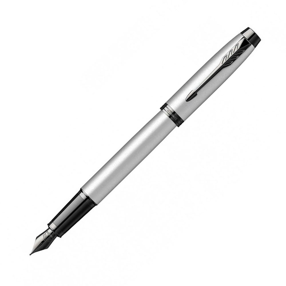 parker-pluma-im-monochrome-punta-fina-matt-grey