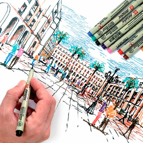 sakura-pigma-micron-set-8-tiralineas-colores-brush-punta-de-pincel-4