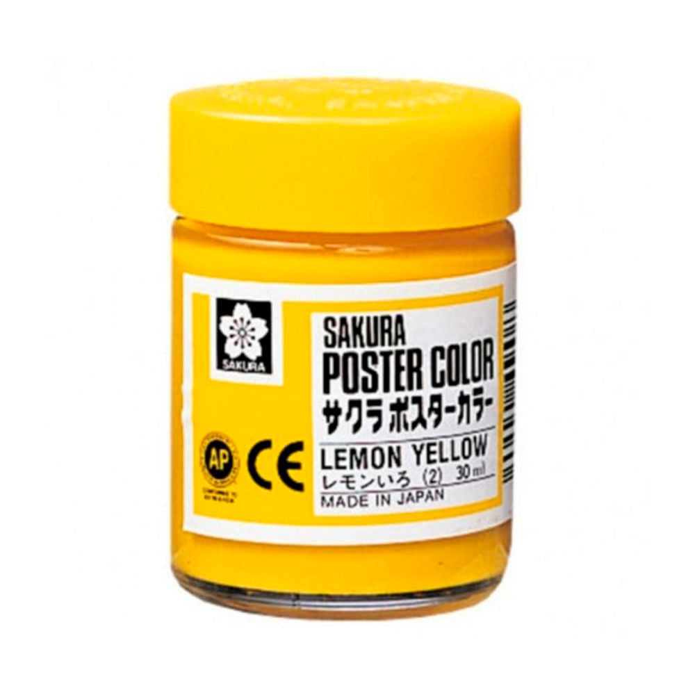 sakura-poster-color-tempera-profesional-30-ml-amarillo-limon