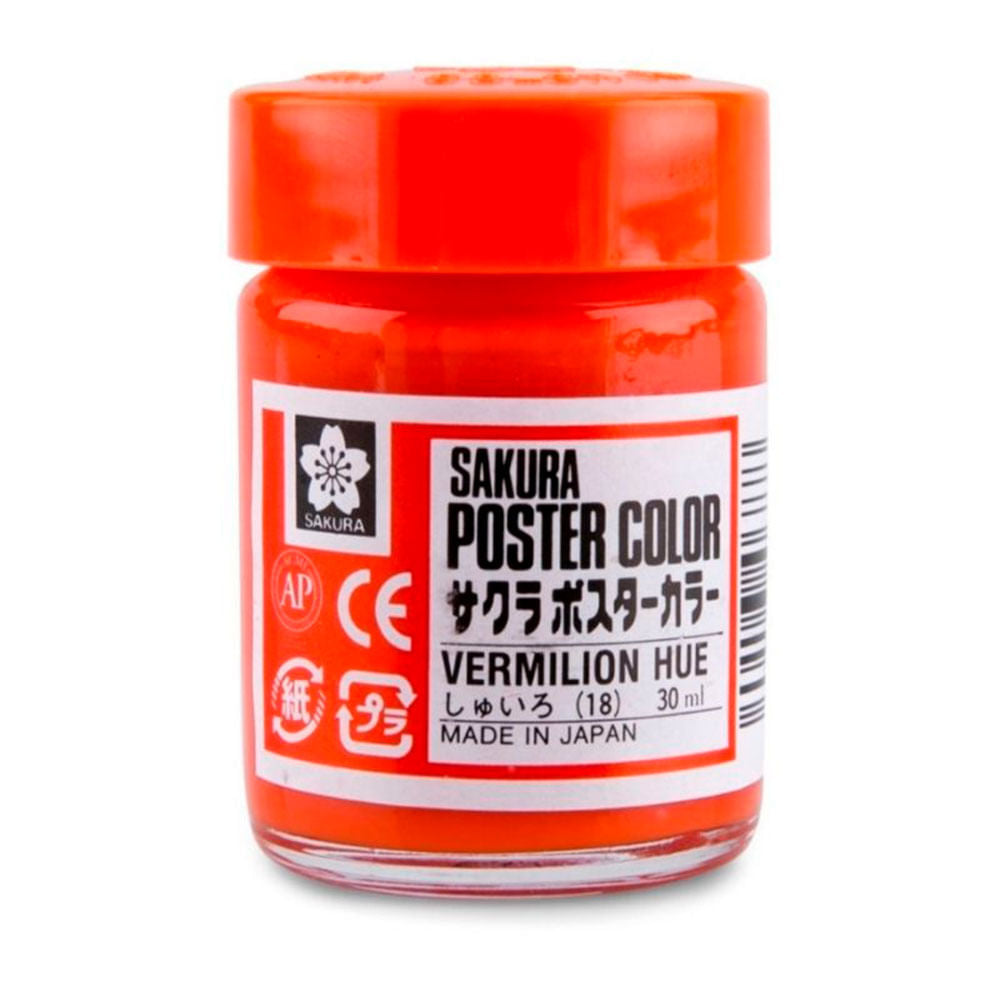 sakura-poster-color-tempera-profesional-30-ml-bermellon