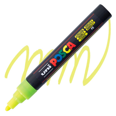 uni-posca-pc-5m-marcadores-medios-clasico-amarillo-fluorescente