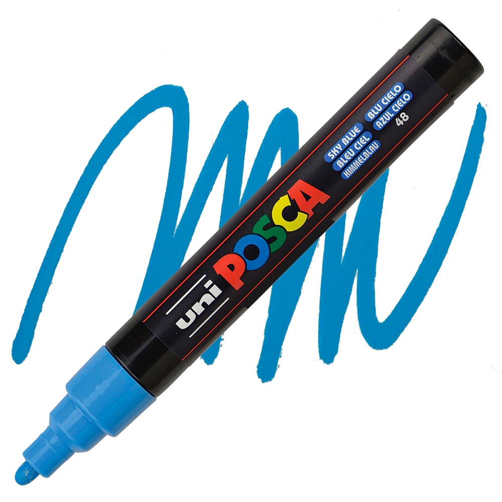 uni-posca-pc-5m-marcadores-medios-clasico-azul-cielo