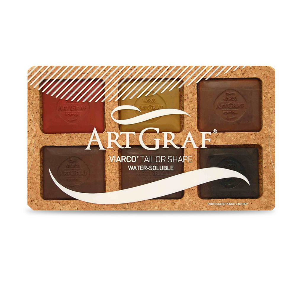 viarco-artgraf-set-6-pastillas-grafito-acuarelable-tailor-shape-earth-colors
