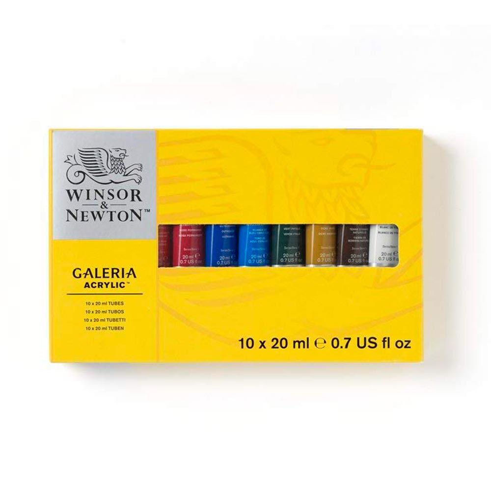 winsor-newton-galeria-set-10-acrilicos-en-tubos-de-20-ml-ml