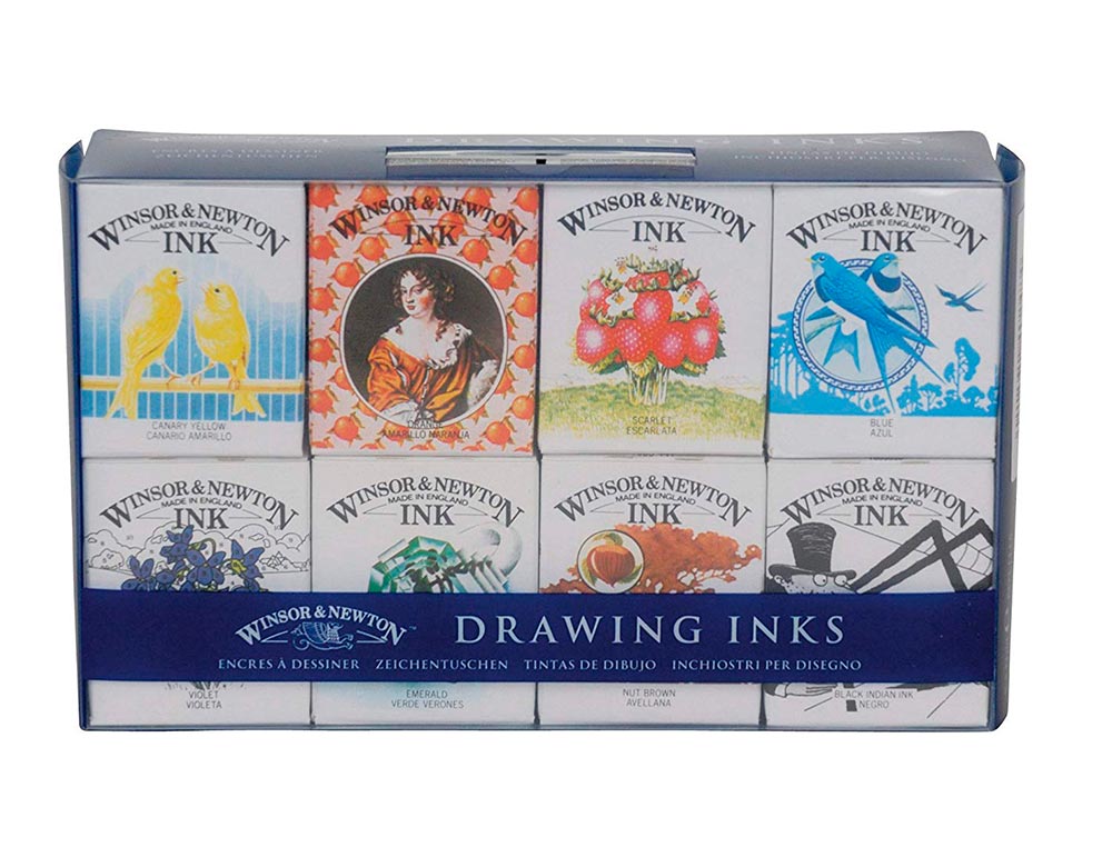 winsor-newton-set-8-tintas-de-dibujo-sir-henry-collection