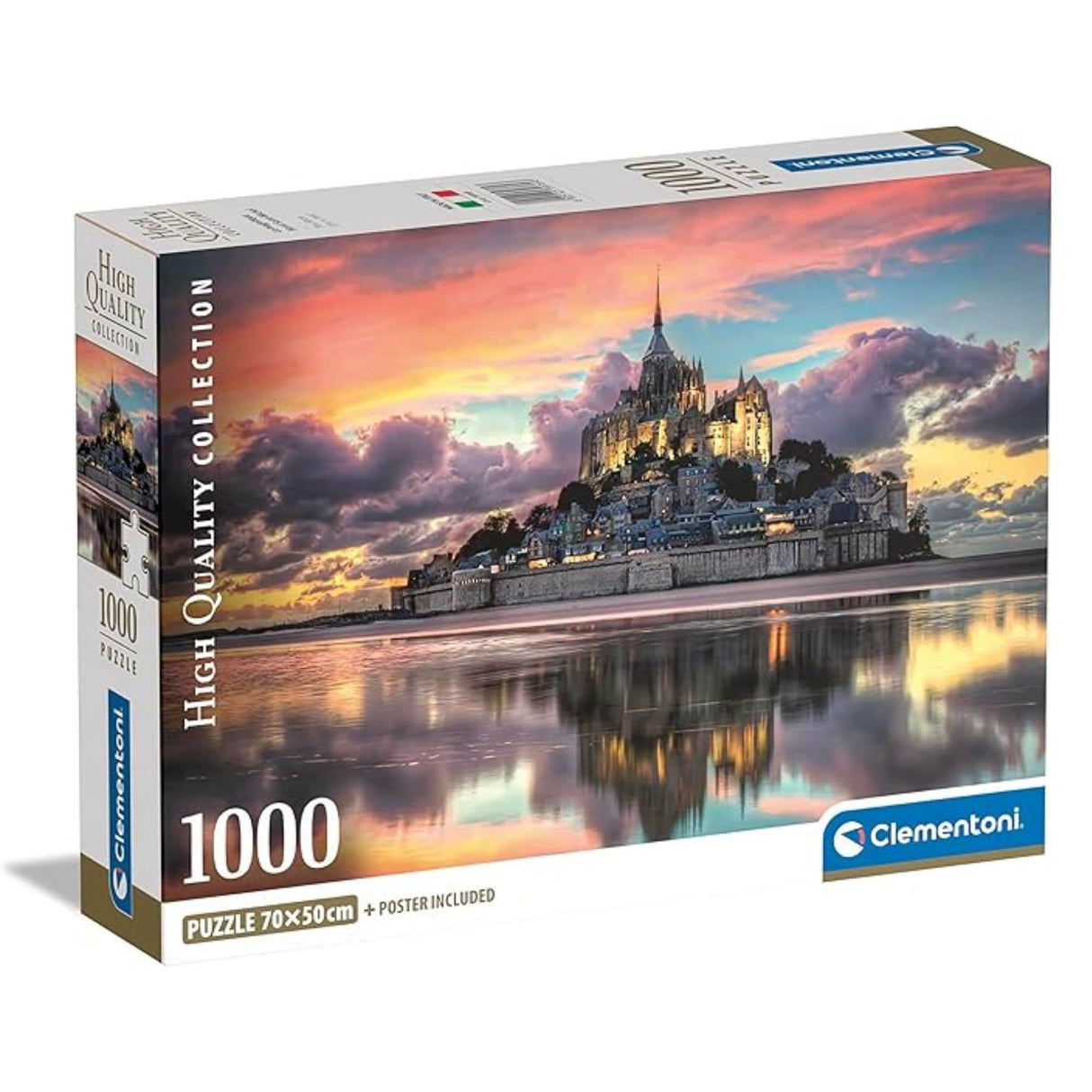 Clementoni - Puzzle 1000 Piezas Le Magnifique Mont Saint Michel High Quality Collection