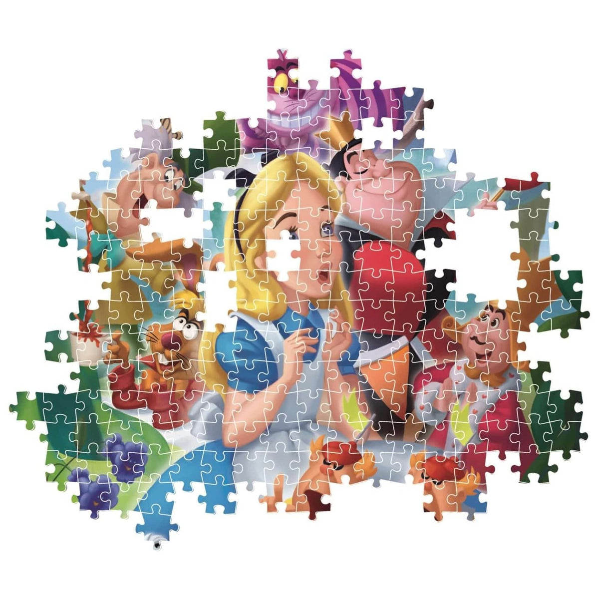 Clementoni - Puzzle 1000 Piezas Compact Alicia en el País de las Maravillas Disney