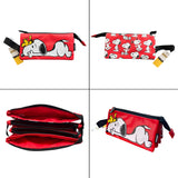Mooving - Estuche para Lápices Cuádruple Snoopy