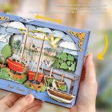 Rowood Artistic 3D Painting - Miniatura Armable Red Boats