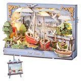 Rowood Artistic 3D Painting - Miniatura Armable Red Boats