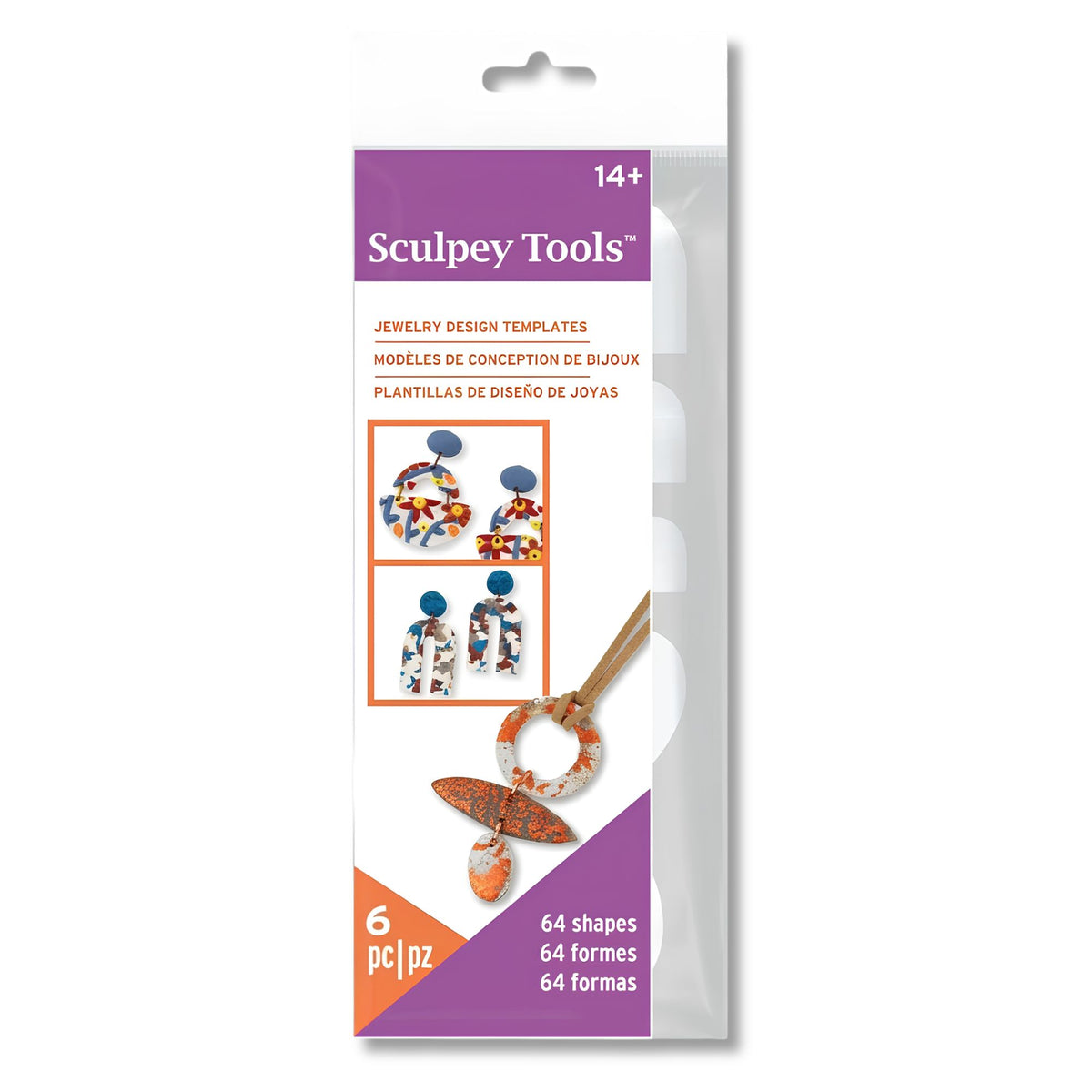 Sculpey Tools - Set 6 Plantillas de Diseño de Joyas Jewellery Design Template