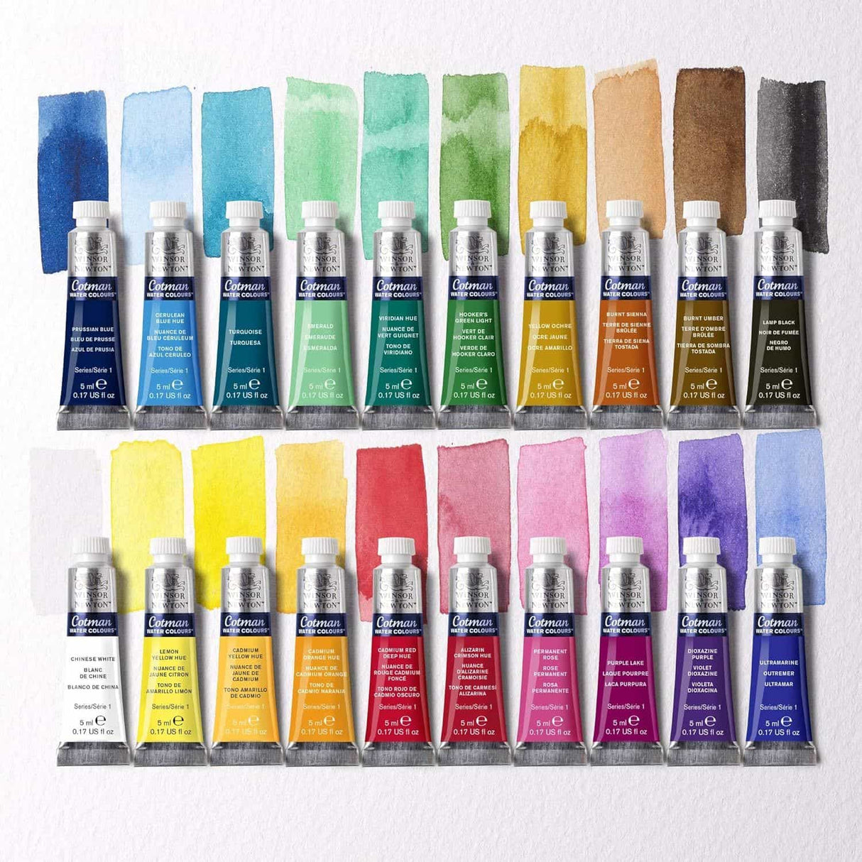 Winsor & Newton Cotman - Set 20 Acuarelas en Tubos 5 ml