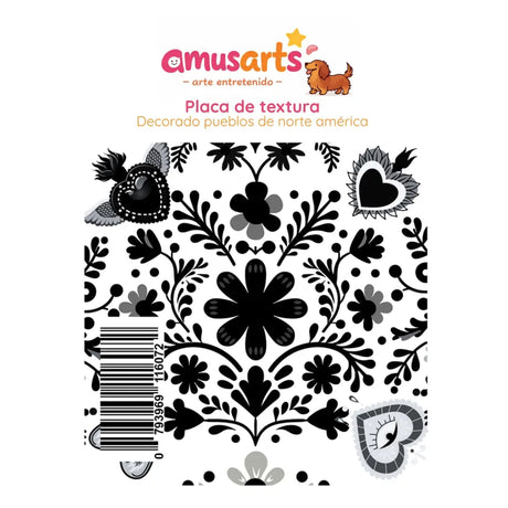Amusarts - Placa de Texturas para Arcilla Polimérica