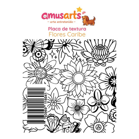 Amusarts - Placa de Texturas para Arcilla Polimérica
