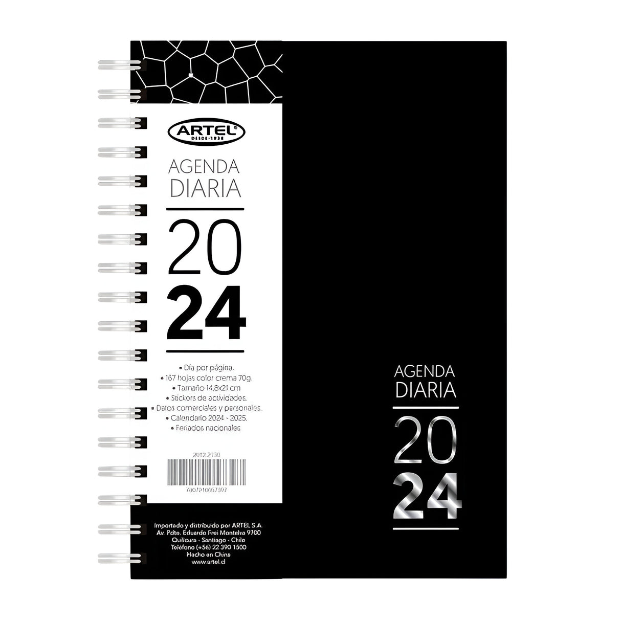 Artel - Agenda 2024 Diaria Espiral