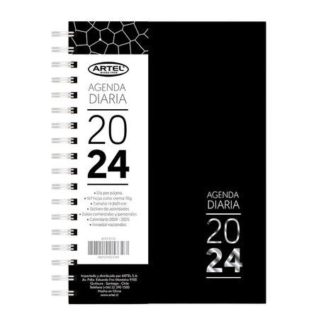 Artel - Agenda 2024 Diaria Espiral