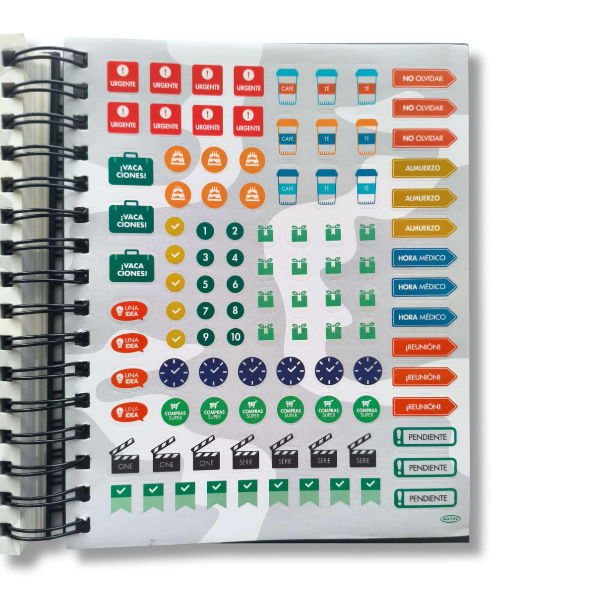 Artel - Agenda 2026 Diaria Espiral Pez Koi